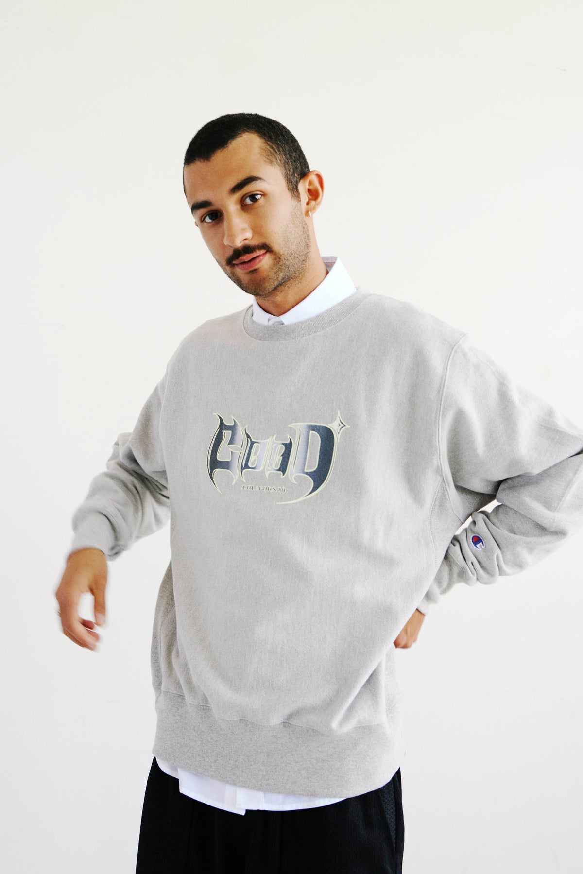Goodfight Good Speed Champion Reverse Weave Pullover Sweatshirt Grey