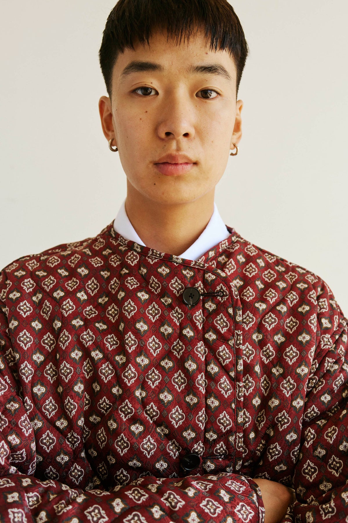 Goodfight B-Side Liner Jacket Brown Fleur