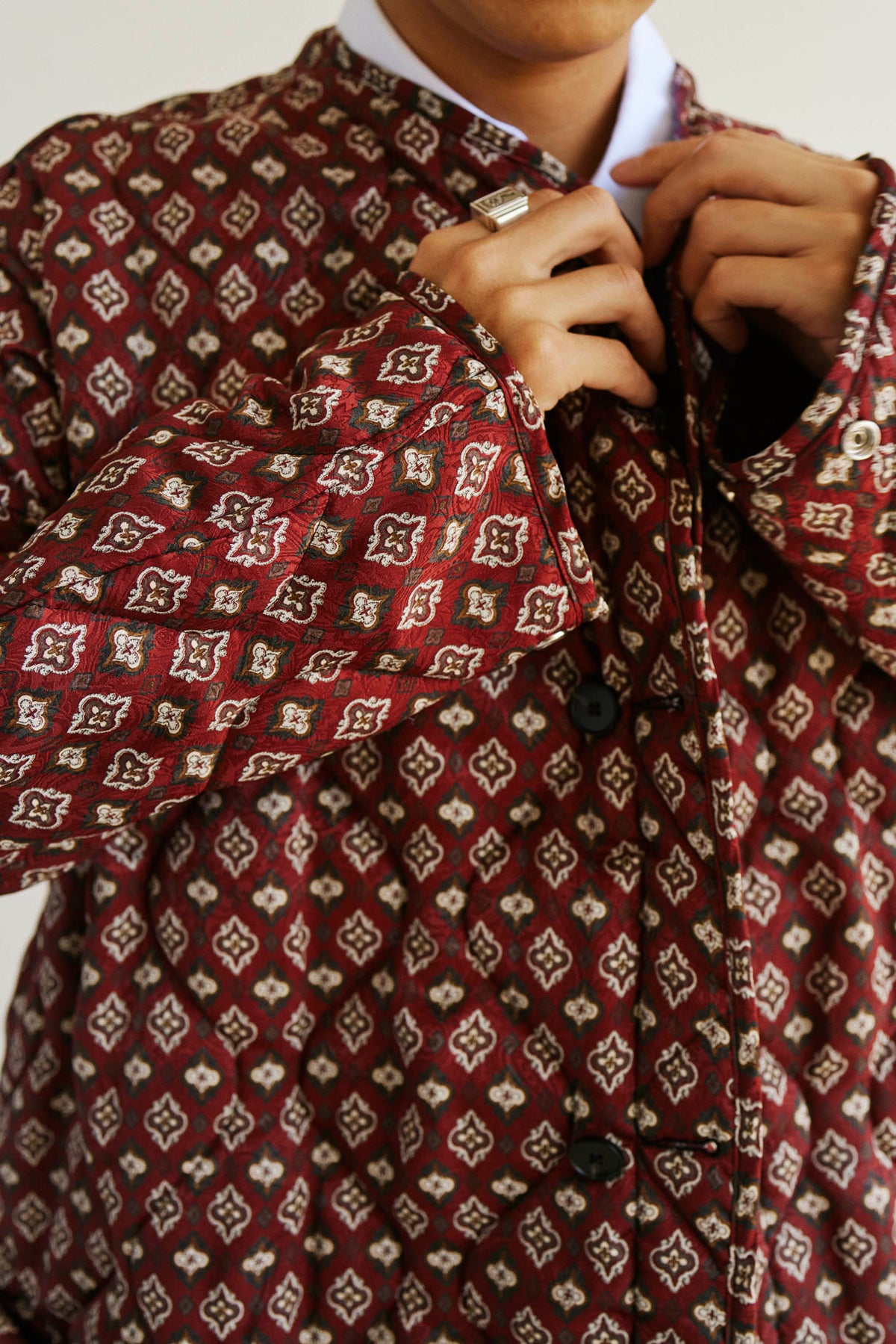 Goodfight B-Side Liner Jacket Brown Fleur