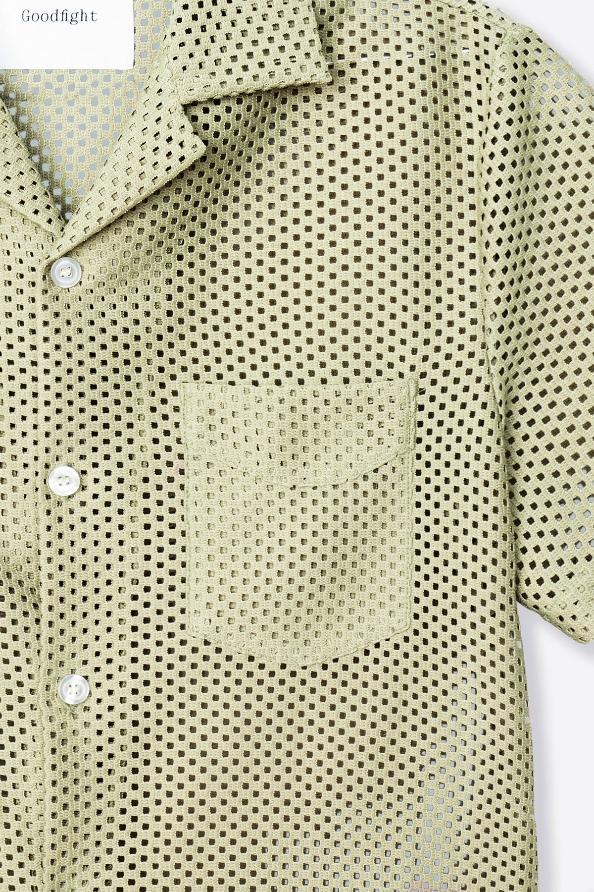 Goodfight Lichen Shirt Raschel Lace Sage