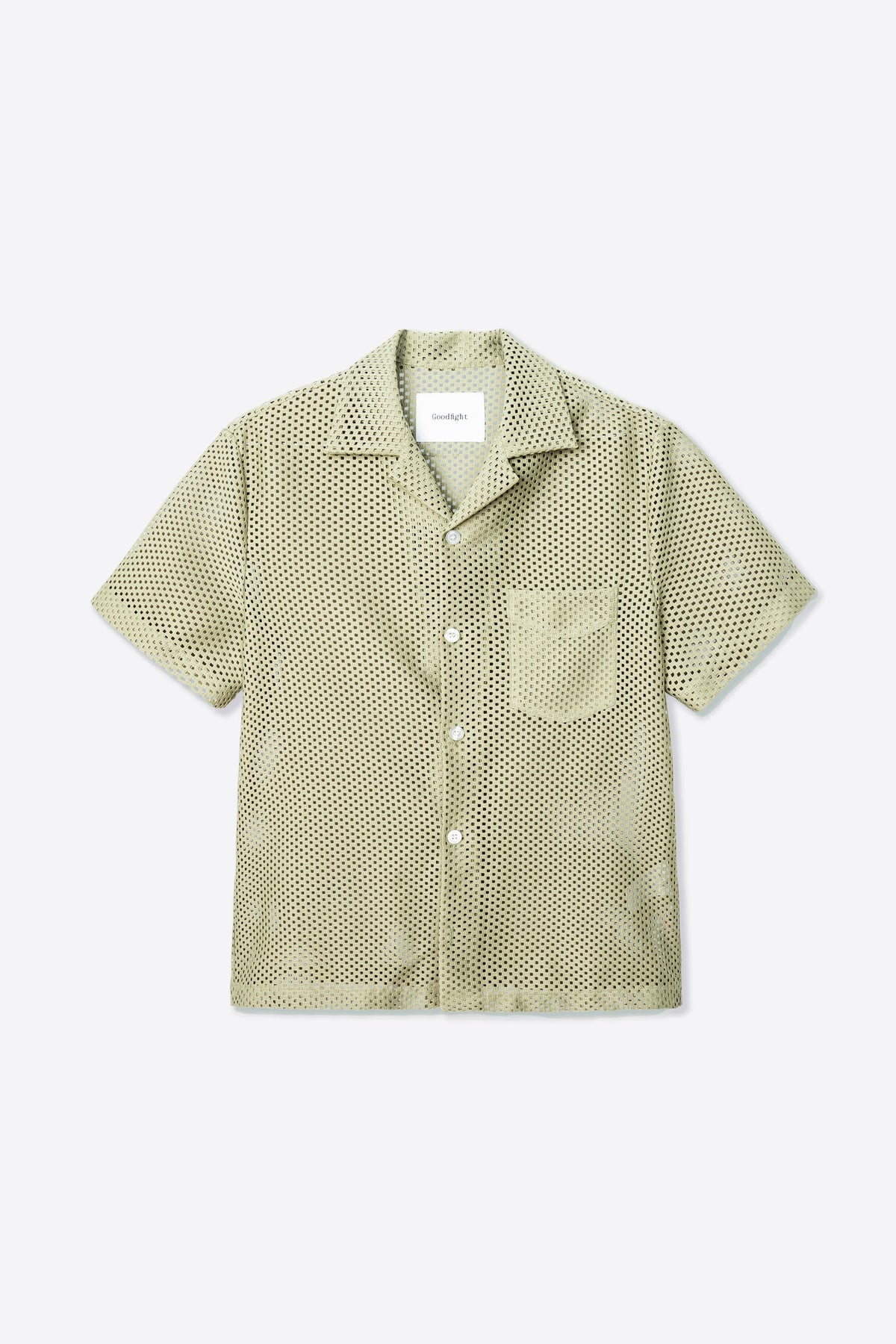 Goodfight Lichen Shirt Raschel Lace Sage