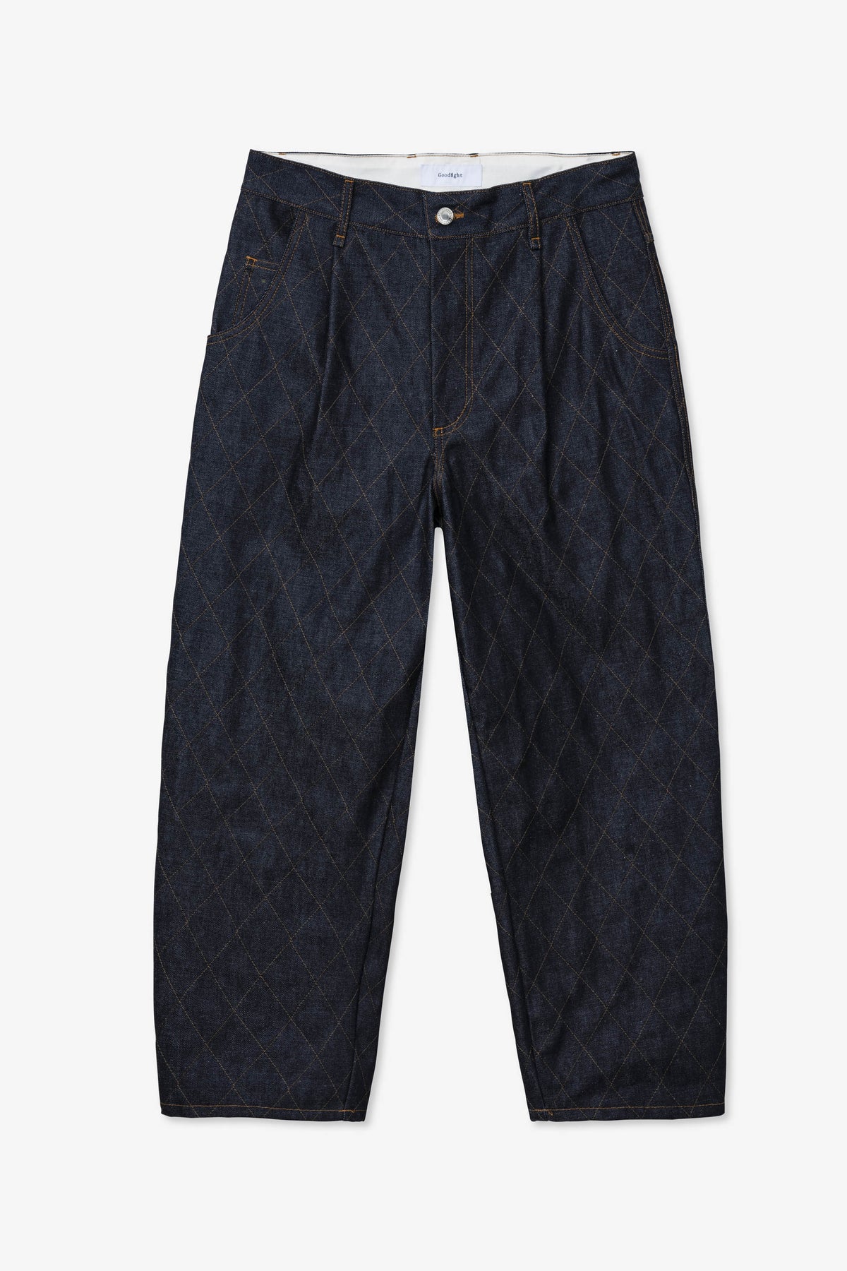 Goodfight Gilman Denim Pant Diamond Stitch Indigo