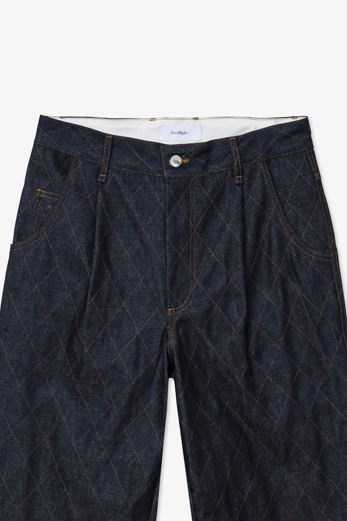 Goodfight Gilman Denim Pant Diamond Stitch Indigo