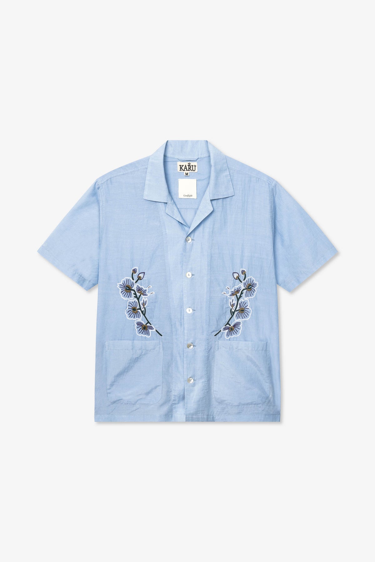 Karu Research x Goodfight Orchid Bowler Shirt Blue