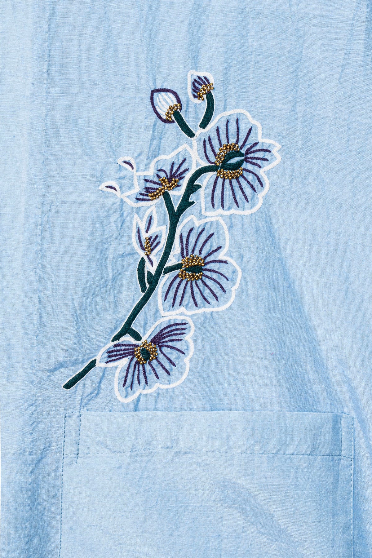 Karu Research x Goodfight Orchid Bowler Shirt Blue