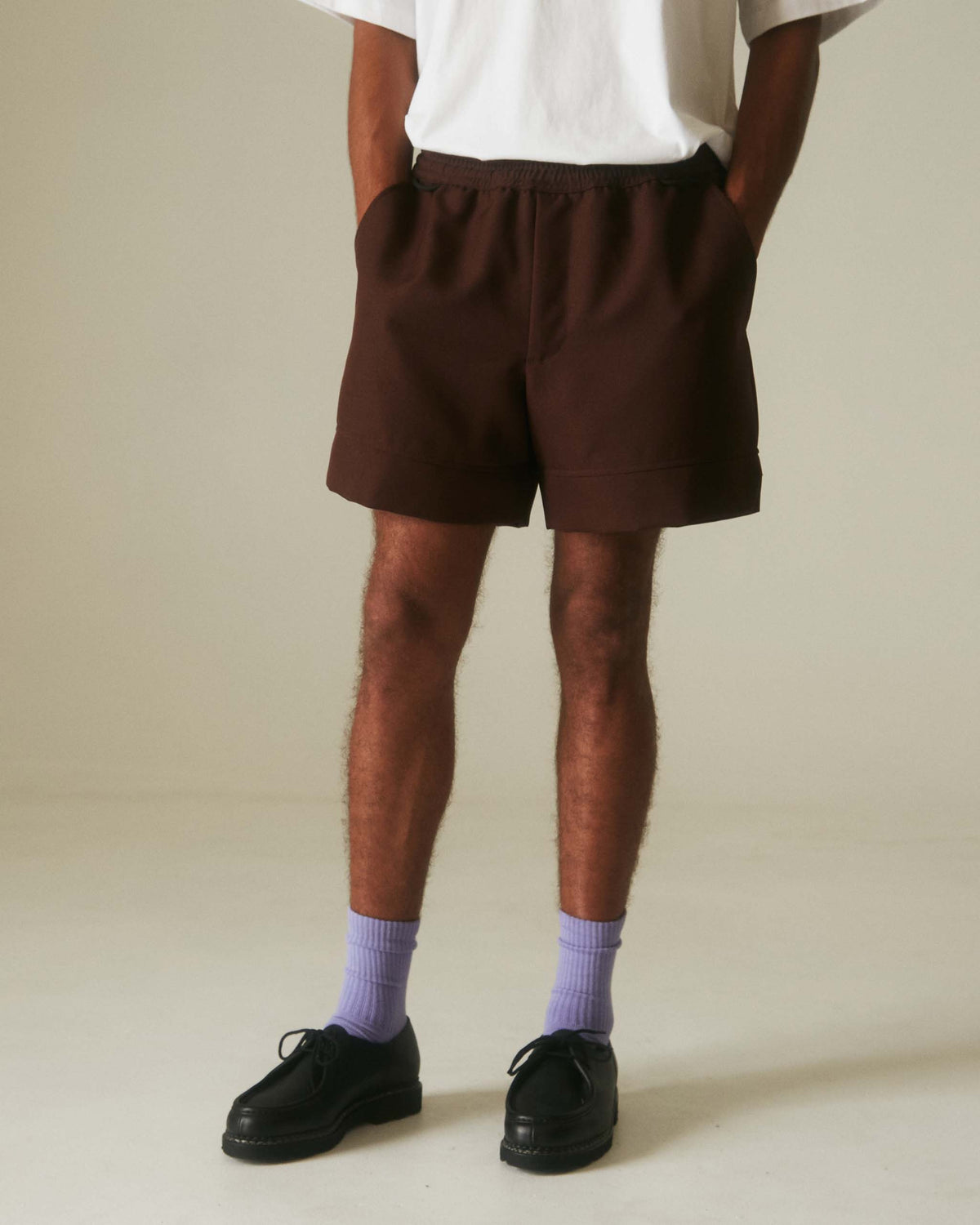 Goodfight Runner Shorts Brown