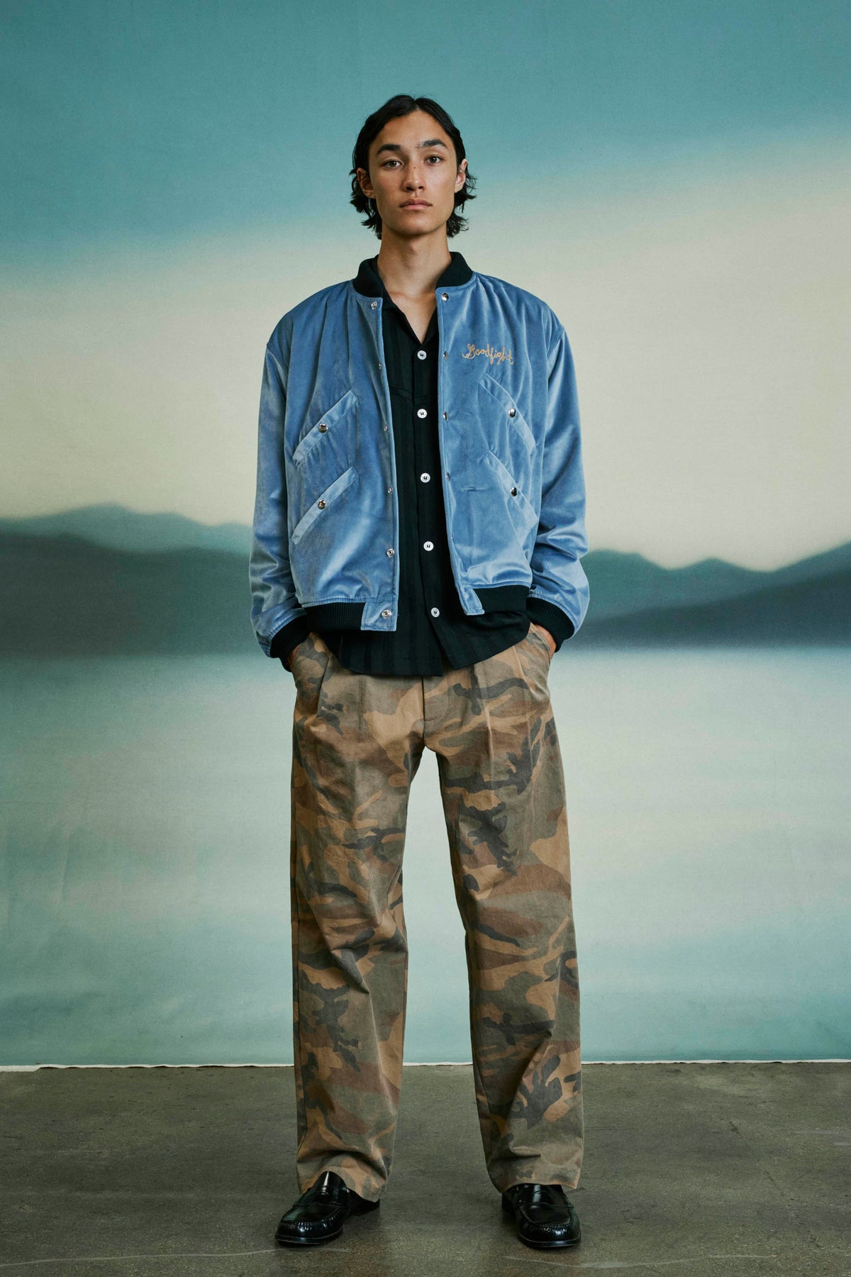 Goodfight Reflection Trouser Selvedge Camo
