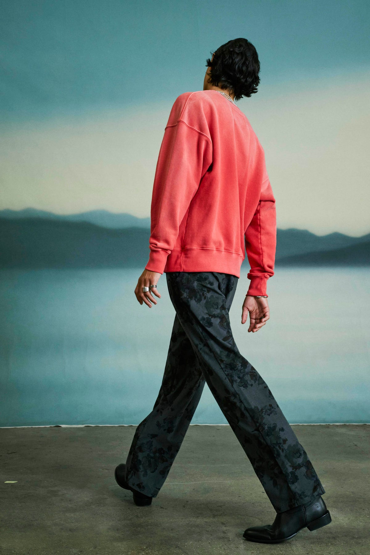 Goodfight Core Pullover Sweatshirt Sun Fade Red