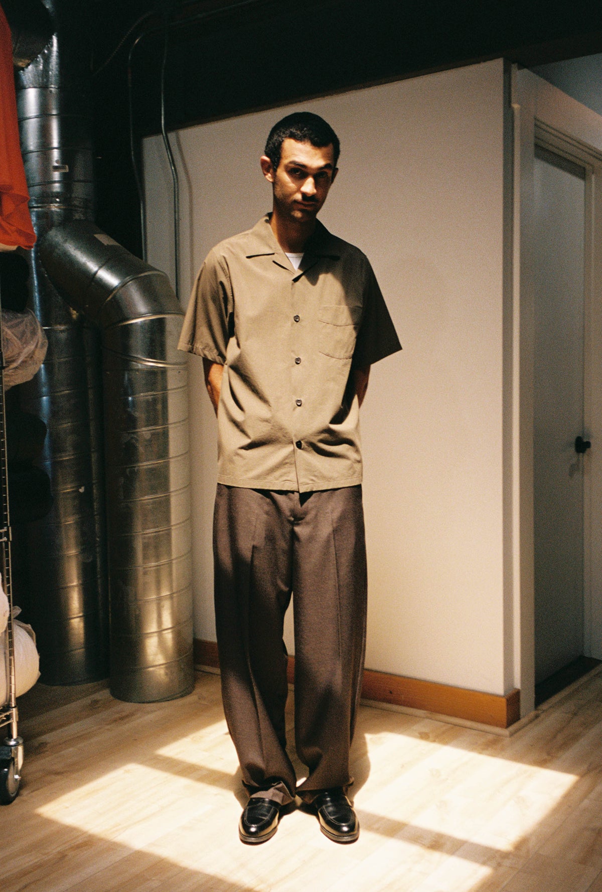 Goodfight Robinson Camp Collar Shirt Brown