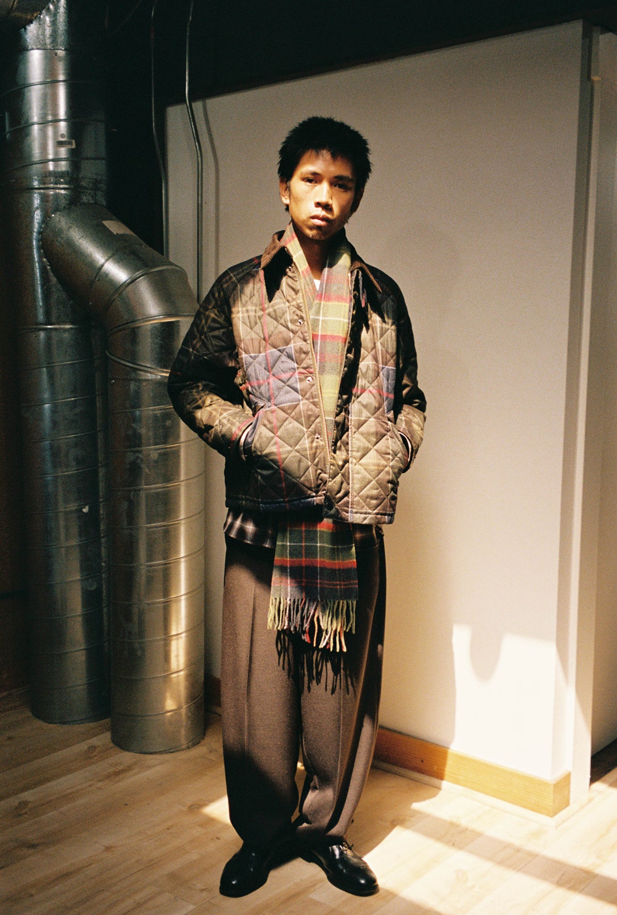 Goodfight for Barbour Tartan Transport Quilted