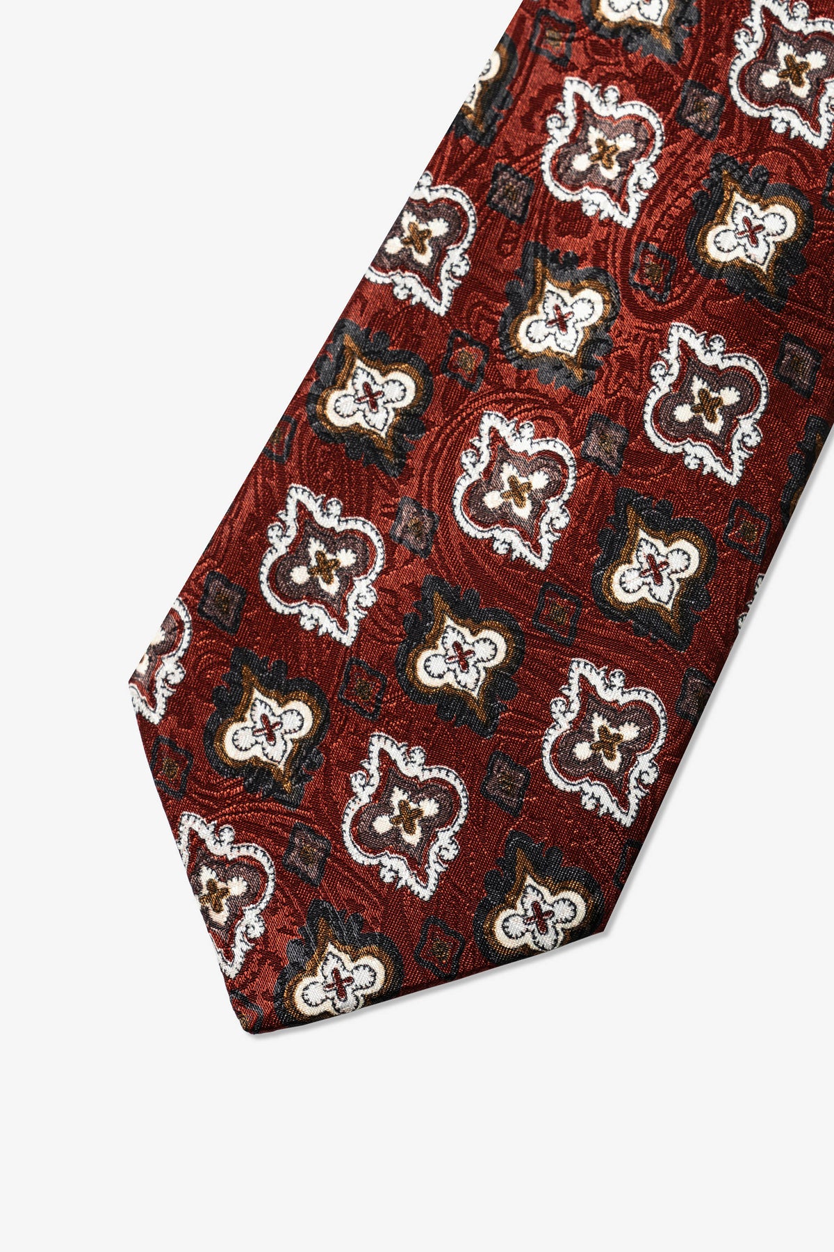 Goodfight Club Tie Brown Fleur