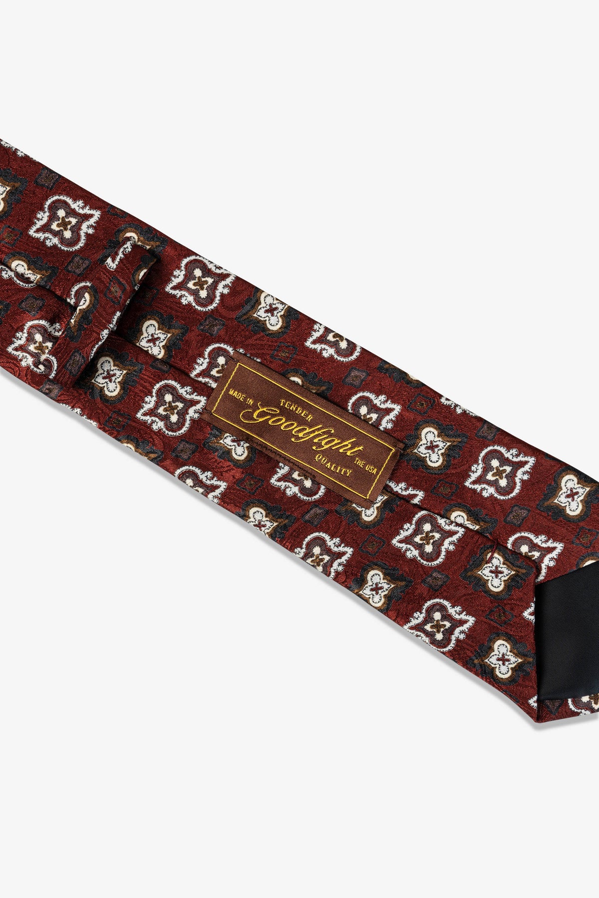 Goodfight Club Tie Brown Fleur