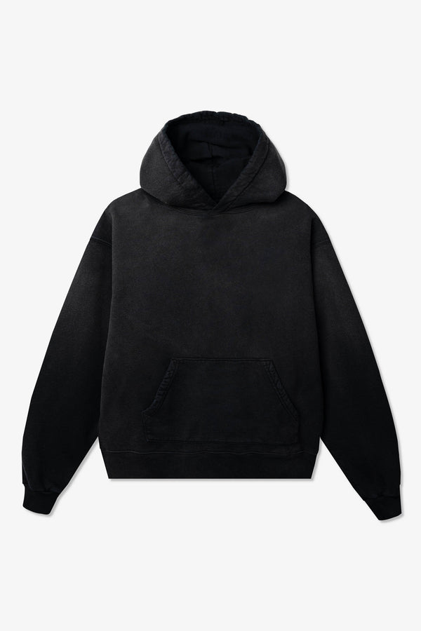 Collegiate Logo Happy Hour Hooded Sweatshirt Black