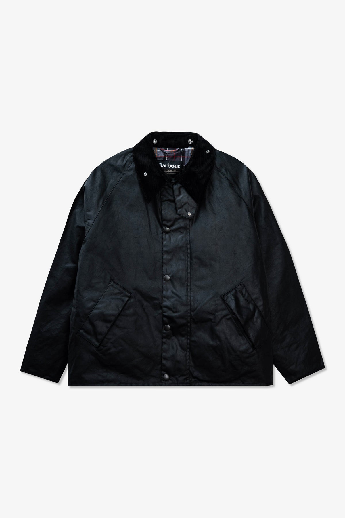 Goodfight for Barbour OS Transport Wax Jacket Black