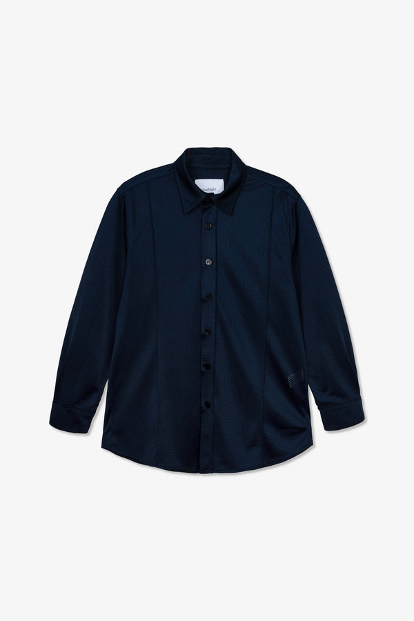 Proper Top LS Shirt Mesh Navy