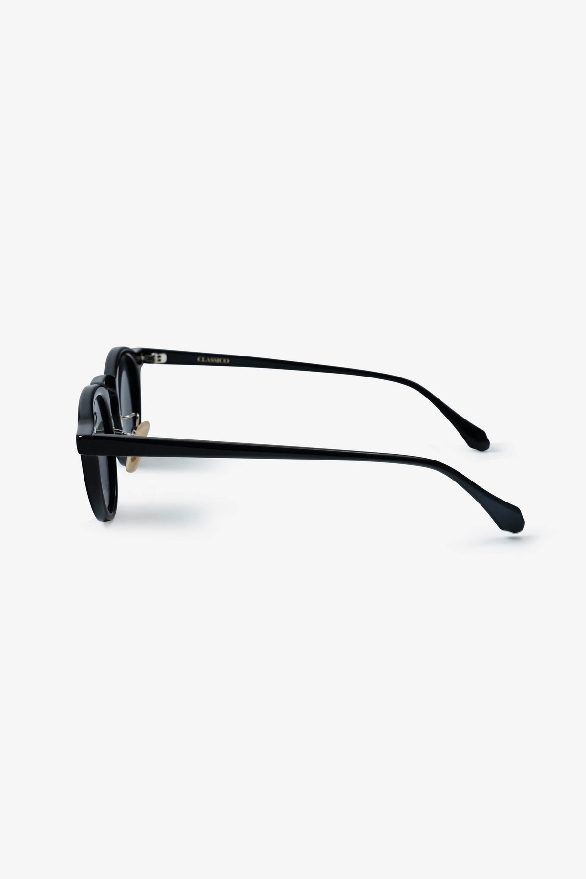 CLASSICO C50-1 Boston Round Frame Sunglasses Black