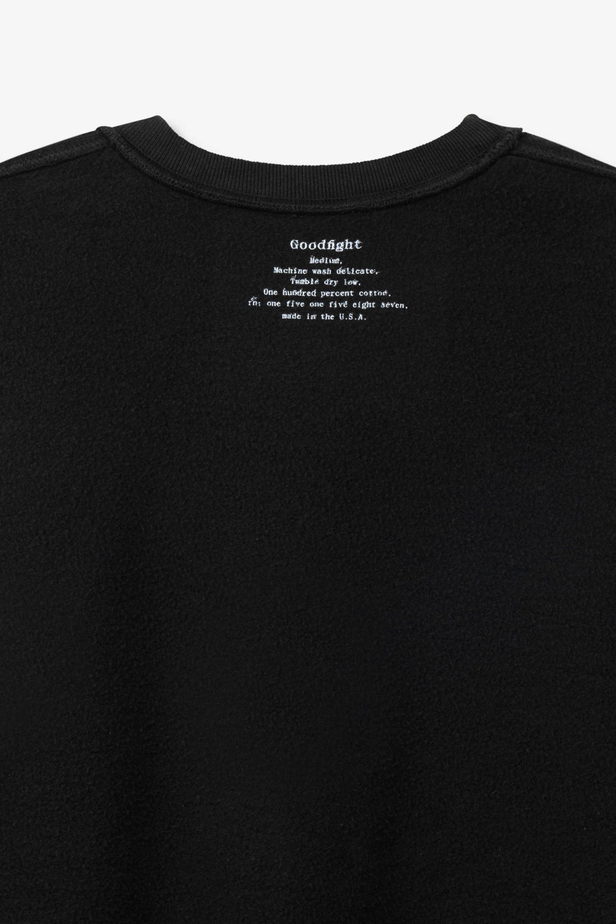 Goodfight Lakeside Pullover Reversible Sweatshirt Black