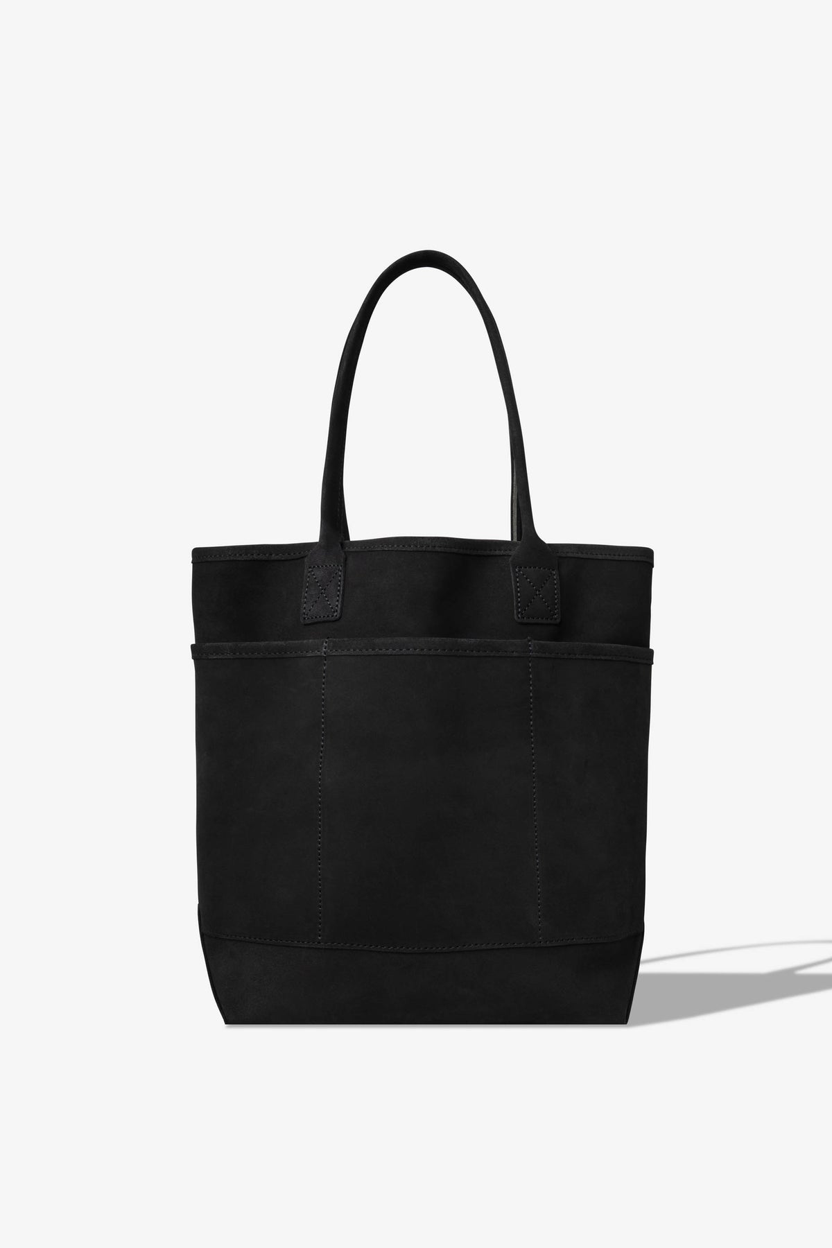Good Tote Suede Leather Black