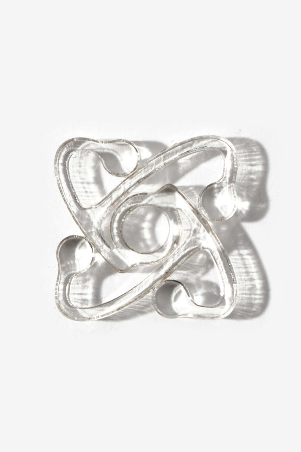 Atom Logo 45 Record Adapter Clear