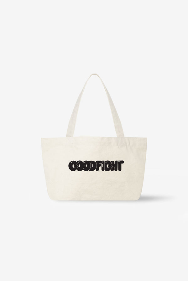 Small Good Tote Puff Print Natural